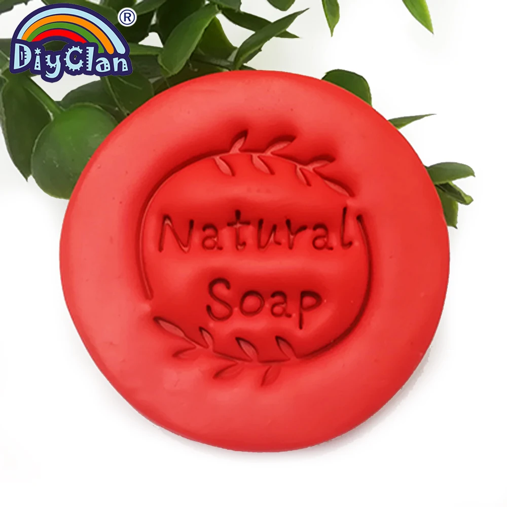 

"Natural soap" Handmade Olive branch resin Making stamp mold Clear leaf diy organic glass soap seal with handle acrylic chapters