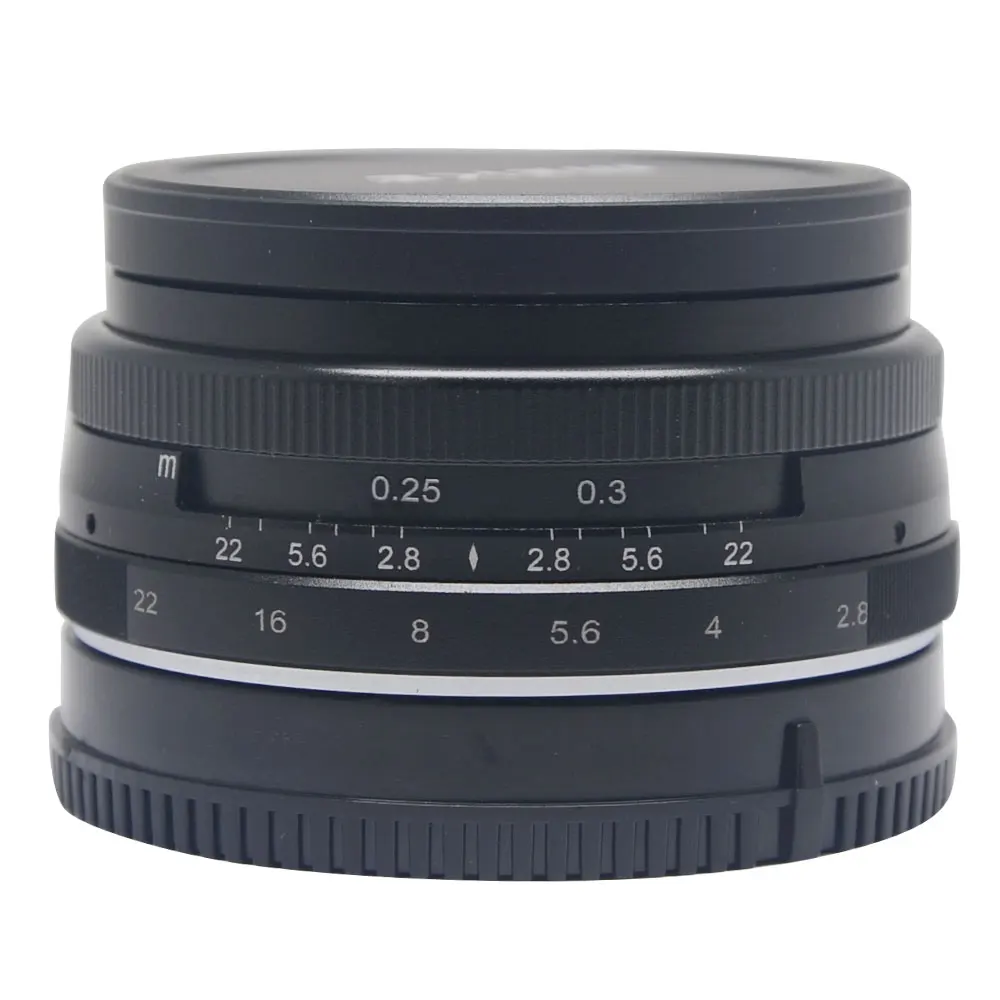 Venidice Meike 28 мм f2.8 Большая диафрагма ручной мультипокрытием Фокус объектив APS-C для