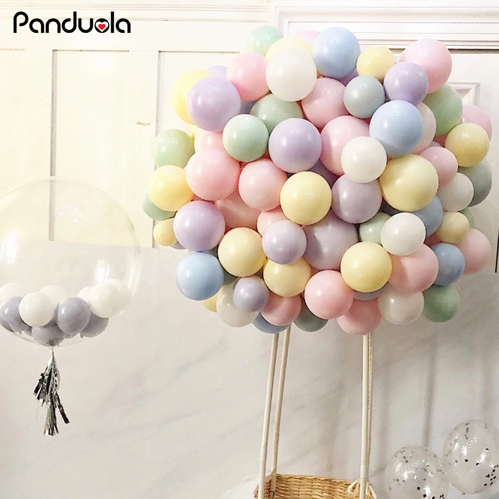 30 шт 5 дюймов Macarons цвет пастельные воздушные шарики в виде леденцов круглый, из латекса гелиевые балоны для украшения дня рождения/свадьбы/помолвки