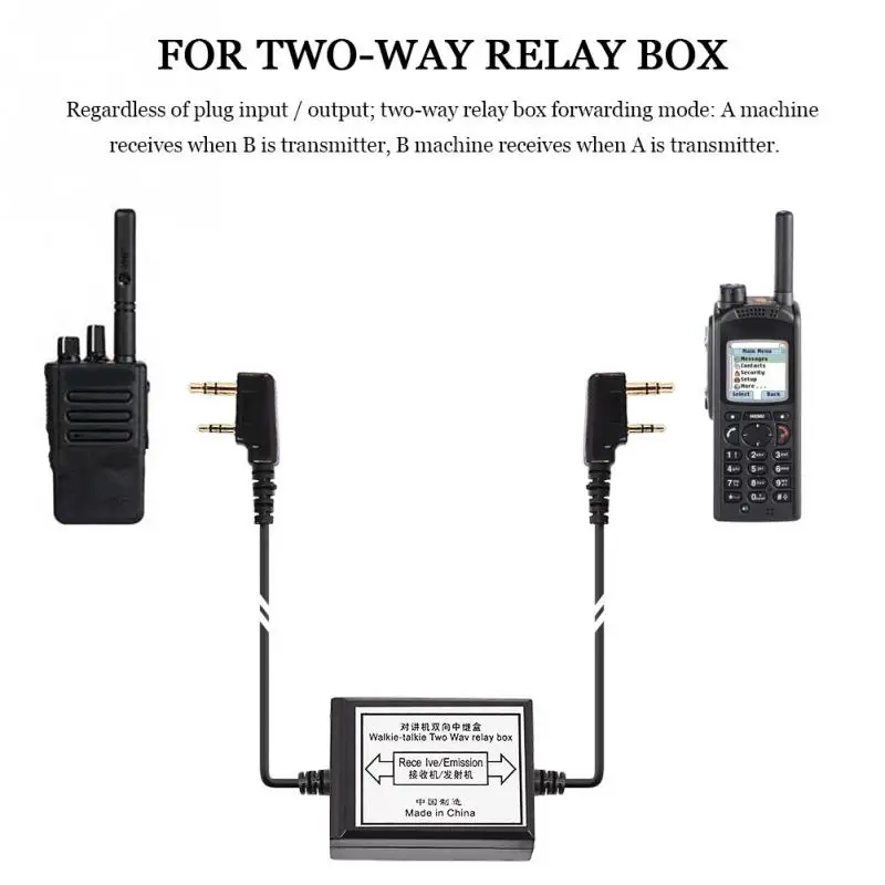 Relay Box for Handheld Two Way Radio Transmit and Receivein Signal