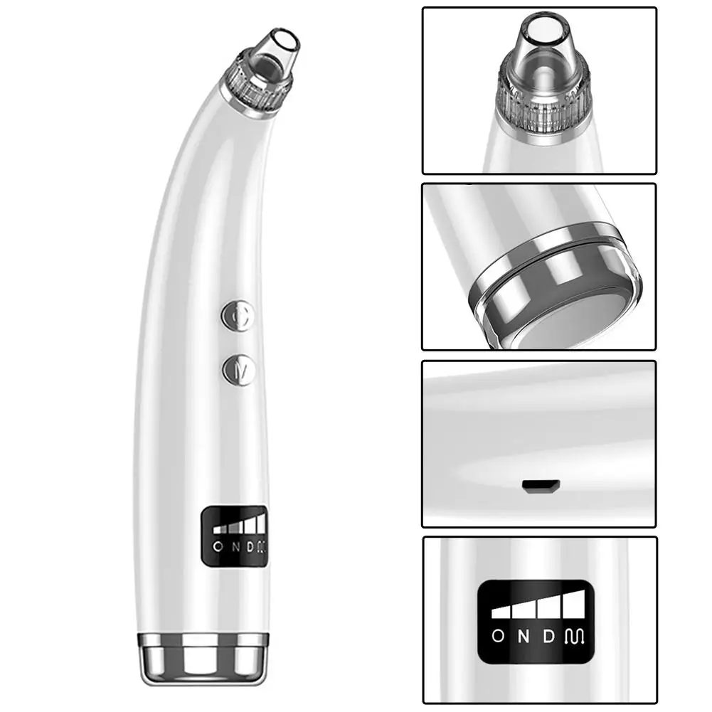 Removedor de Cravo Cabeças de Beleza Ferramenta de Diamante Elétrica de Sucção a Vácuo com 5 Pore Cleanser Esfoliante Acne Extractor Ferramenta Facial 9 Utensílios de cuidado facial
