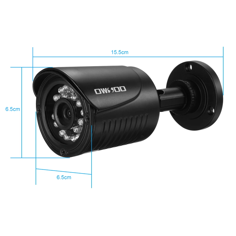 OWSOO AHD CCTV камера 1080P 3,6 мм 2.0MP AHD камера безопасности 24 шт. ИК лампы ночного видения Водонепроницаемая камера наружного наблюдения