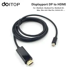 DOITOP HD 1080P Thunderbolt Mini Displayport DP to HDMI Cable Adapter Male to Male DP to HDMI Converter Cable for Macbook #3