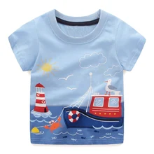 Boys Tops Summer 2017 Brand Children T shirts Boys Clothes Kids Tee Shirt Fille 100% Cotton Character Print Baby Boy Clothing