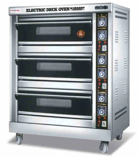 3 layers of 6 commercial oven Big bread oven timing