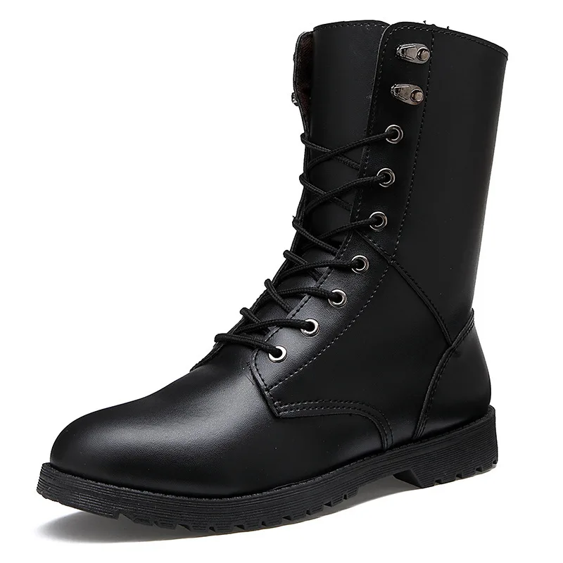 New England winter boots tide men Martin lace breathable men's casual high-top wholesale | Обувь