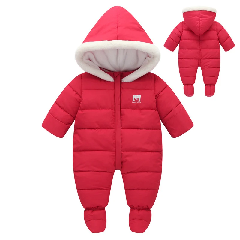 Детские комбинезоны; плотная теплая одежда с капюшоном для альпинизма; зимний комбинезон для новорожденных; Верхняя одежда для мальчиков и девочек; CL5064