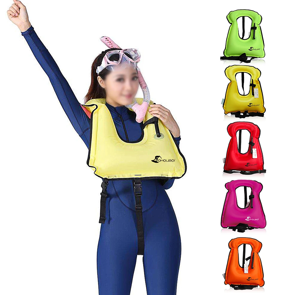 Buy Inflatable Swim Vest Life Jacket for Snorkeling