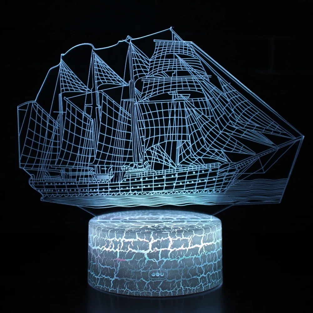 

Toilet Lighting 3D Led Lamparas Headset Table Lamp With Motion Sensor 7 Color Changing Night Light Party Decor Creative Gift