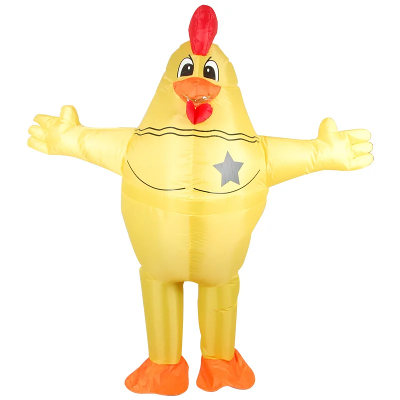 

2019 New Inflatable Cock Costume Animal Cosplay Adult Halloween Party Fancy Dress Christmas Carnival Costumes Inflated Garment