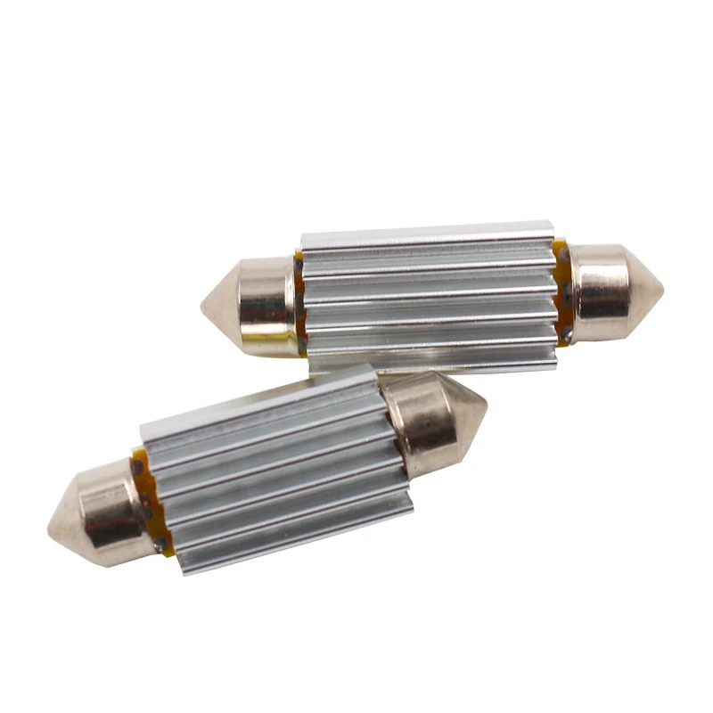 100pcs Festoon 28mm31mm36mm39mm41mm 12SMD 4014 Wedge LED Bulbs C10W C5W Festoon Mirror Dome Reading Door Number Lamp White (2)