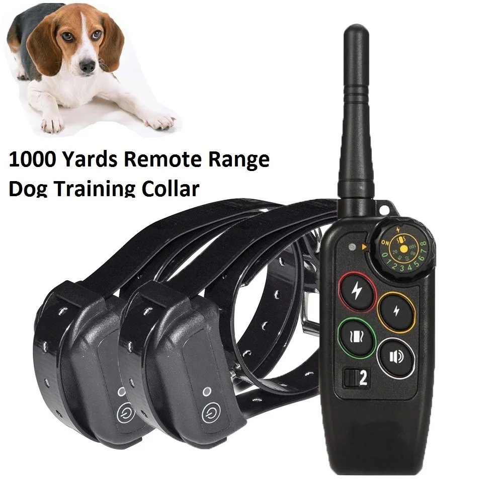 

Anti Barking Collar with Remote Control Pet Dog Training Device Electric Dog Trainer Shocker Collar Waterproof and Rechargeable