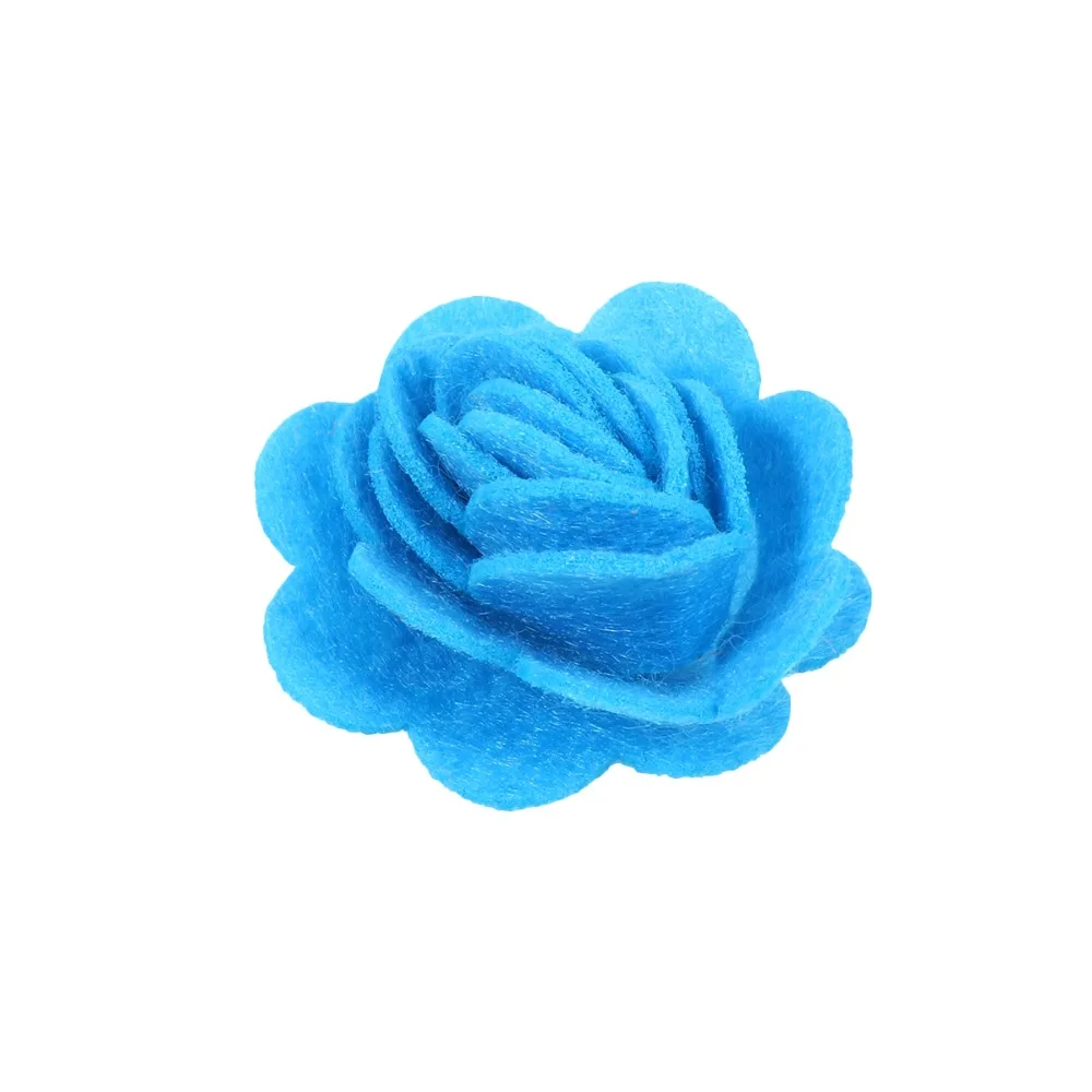 50 Pcs Simulation Felt Flower Cute Fashion Flower Appliques Exquisite Die Cut Felt Florals for Sewing DIY Crafts(Mixed Color