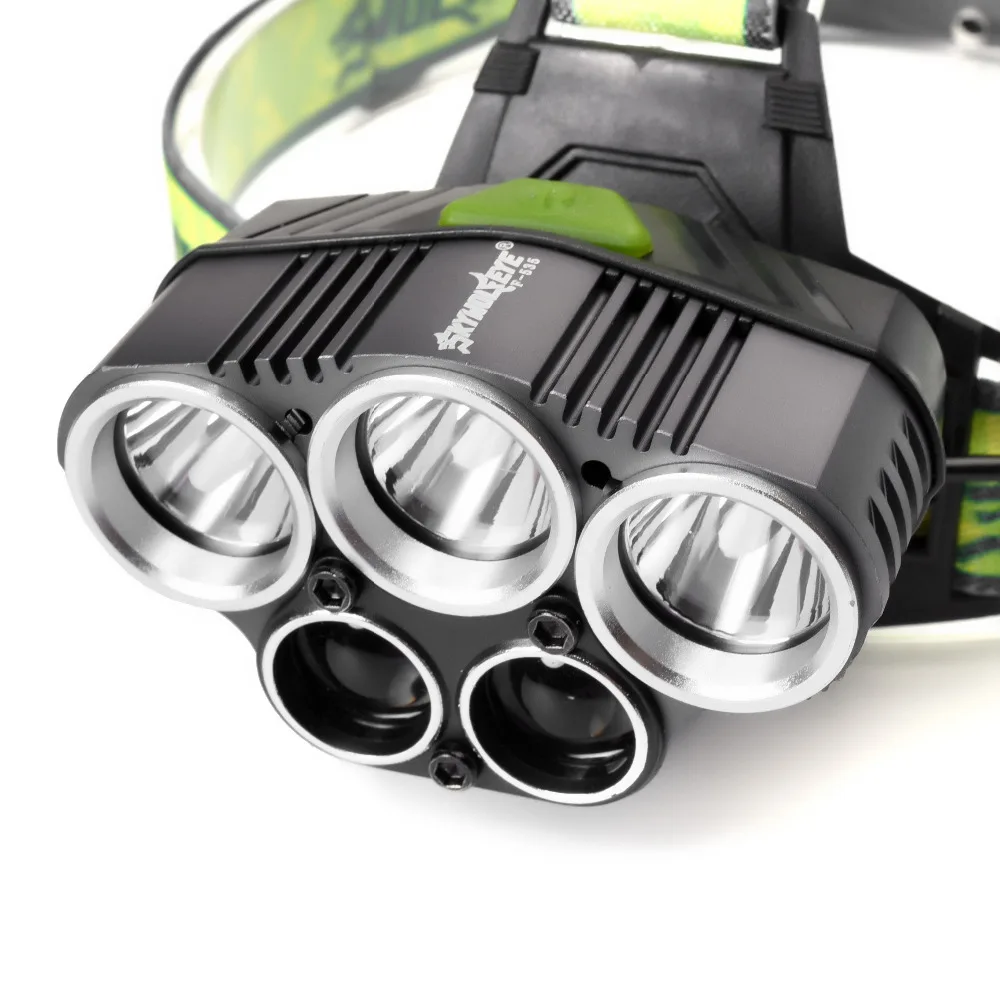 Светодиодный налобный фонарь T6 + 2 10000 лм 6 режимов перезарядки USB|headlamp headlight|head