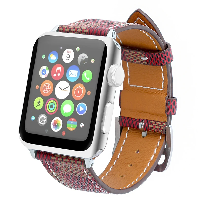 Ремешок из натуральной кожи 44 мм для Apple Watch 42 iwatch series 5 ремешок 38 Женский браслет с
