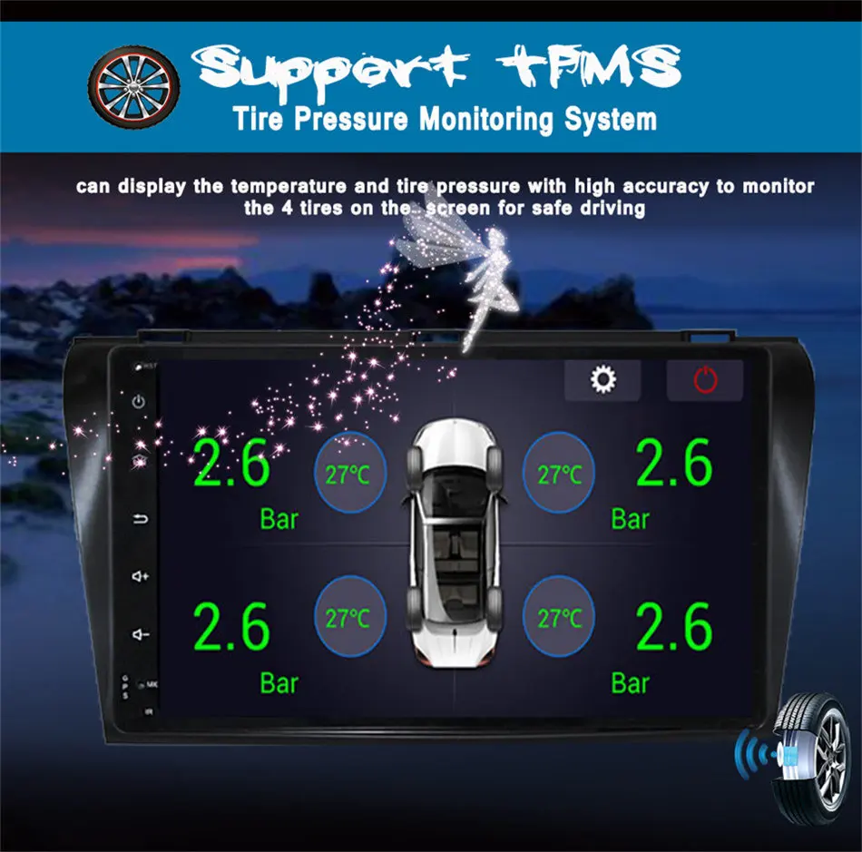 Cheap HD Android 9.0 4GB RAM Car DVD Player GPS Map RDS Radio wifi DVR camera OBD2 Bt For Mazda 3 03-2005 2006 2007 2008 2009 Headunit 17