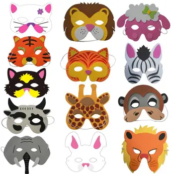 

12Pcs Funny EVA Children Animal Masks Kids Woodland Farm Dress Prop Birthday Party Decoration