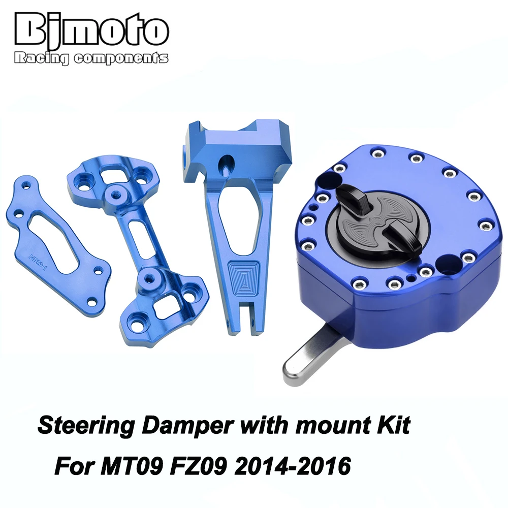 

BJMOTO Motorcycle Steering Damper Safety Control Bracket Mouting Support For Yamaha MT09 MT-09 Street Rally FZ09 14-18 XSR900ABS