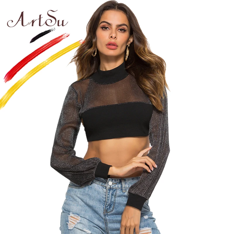 Buy ArtSu 2018 Autumn Womne Long Sleeve Turtleneck