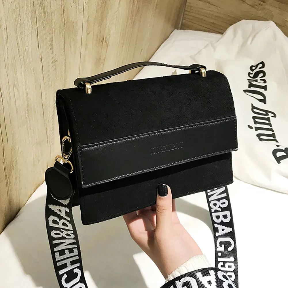 

Women Bag Strap Matte Leather Shoulder Messenger Lettering Shoulder Tote taschen women bolsa masculina sac femme torebki damskie
