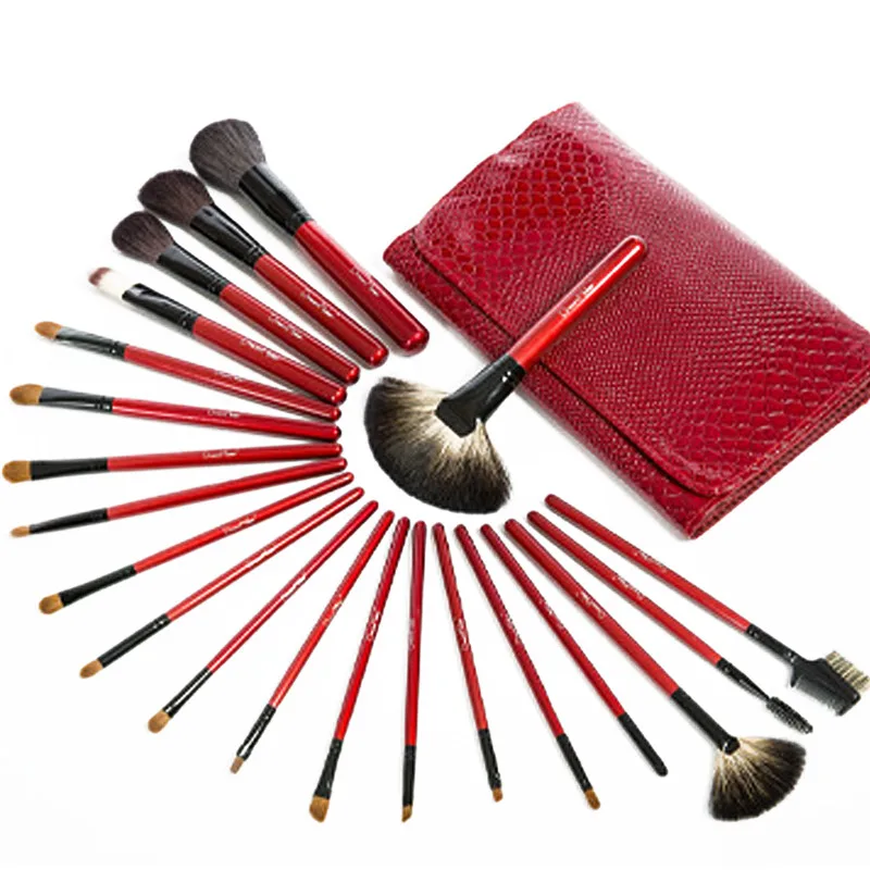 Luxury 21pcs Makeup Brush Sets Pro Cosmetics Brushes Eyebrow Powder
