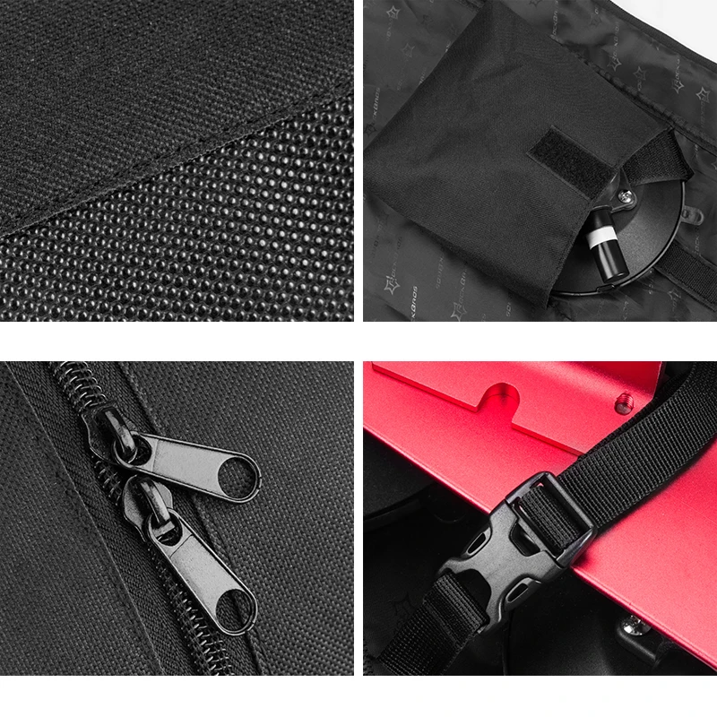 Best ROCKBROS Storage Bag for Bicycle Rack Suction Roof-Top 45L Large-Capacity Cycling Waterproof Bag PVC Portable Black Bike Package 3