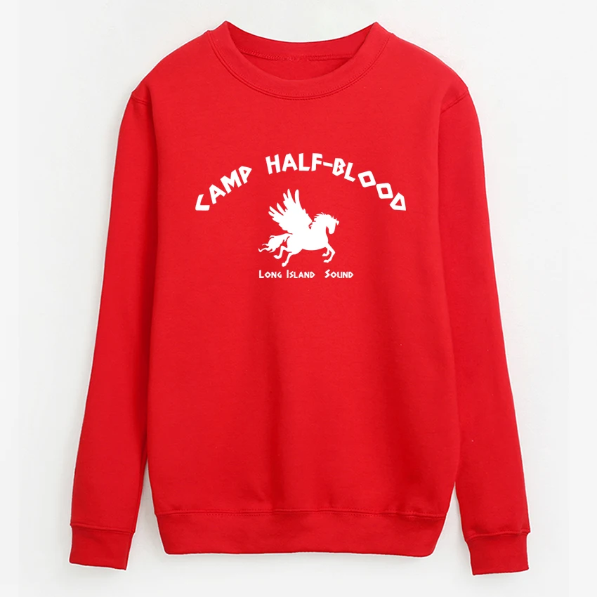 

2019 fall winter harajuku tracksuit women casual Camp Half Blood printed pullover sweatshirt funny hip hop hipster hoodies hoody