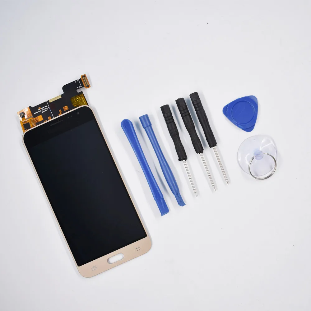 

Gold Touch Screen Digitizer LCD Display For Samsung Galaxy J3 J320P/M/F FREE US
