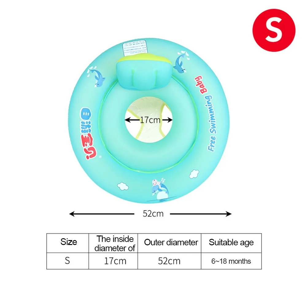 Летнее Детское Надувное сиденье поплавок со спинкой милый круг надувное кольцо игрушки для детей аксессуары для бассейна - Цвет: Size S