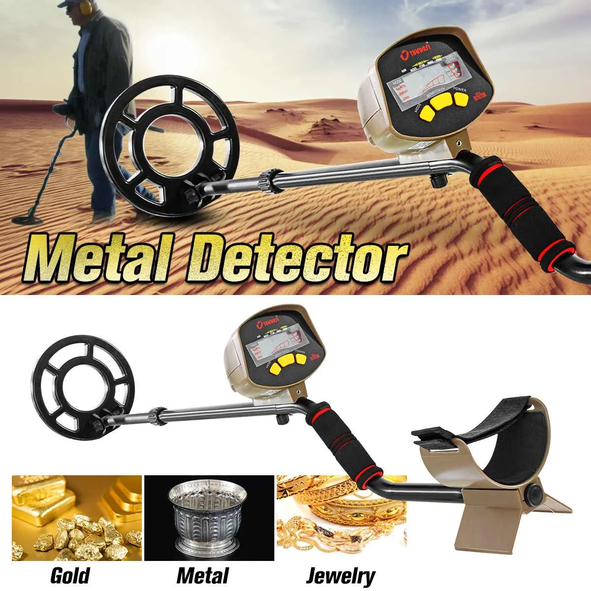 

Professtional Undergrounds Metal Detector Adjustable Gold Detector Treasure Hunters Trackers Treasure Detector Circuit Metales
