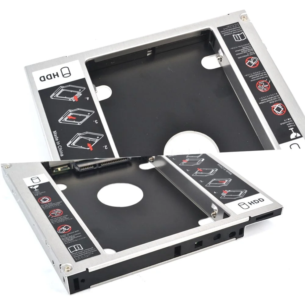 Kebidu SSD HDD HD драйвер жесткого диска внешний 2 й Caddy SATA 3 0 чехол Корпус для 12 7 мм CD DVD ROM
