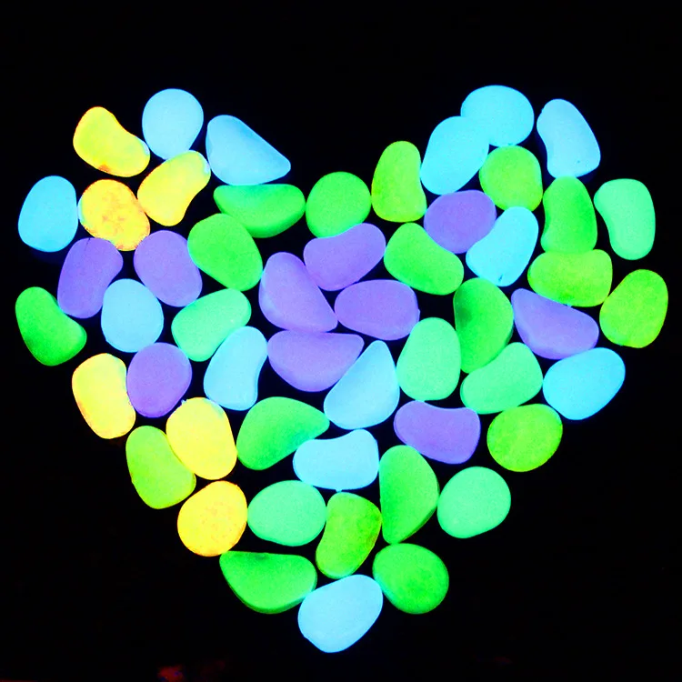 Novelty Toys 50PCS Glow in Dark Pebbles Kids Gifts Glow Stones Rocks