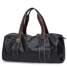 Grand Sac De Voyage Étanche pour Hommes 2016 Vintage Hommes En Cuir voyage Duffle Sacs Pu Sac En Cuir De Mode Hommes Sac À Main Fourre-Tout sac