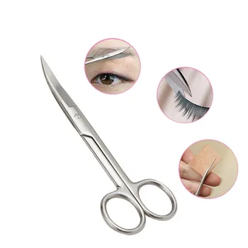 

KESMALL 1Pc Newest Stainless Steel Makeup Scissor Professional High Quality Nasal Hair And Medical Scissors Make Up Tool XN552M