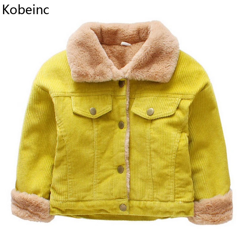 Kobeinc New Jacket For Boy Autumn Winter Plus Velvet Thickening