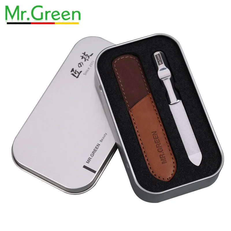 MR. GREEN пилка для ногтей из нержавеющей стали профессиональный инструмент