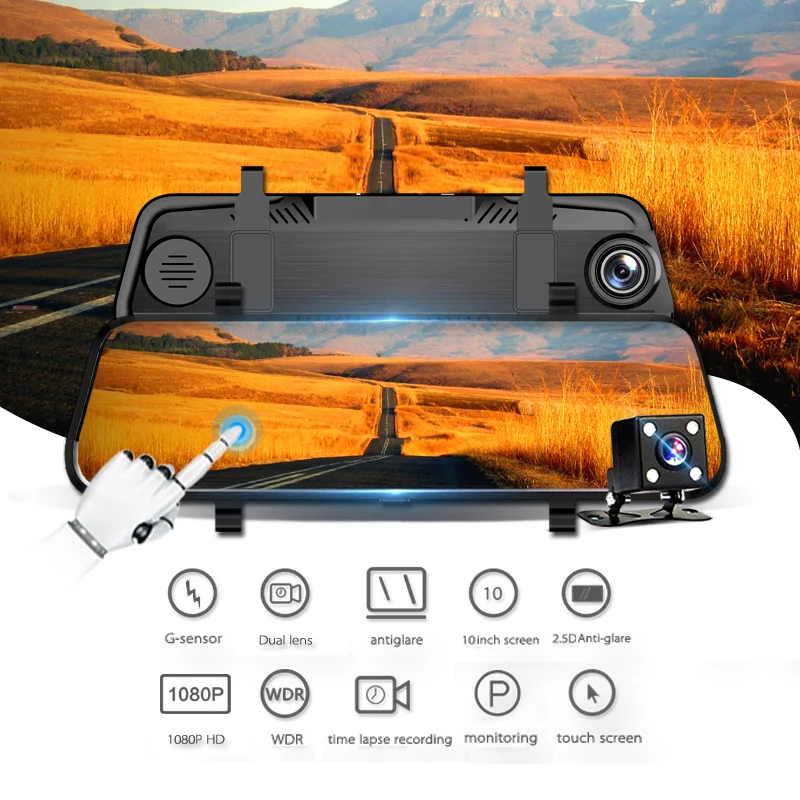 Ляся T17 Видеорегистраторы для автомобилей Камера авто 10 &quotFull HD 1080 P Регистраторы