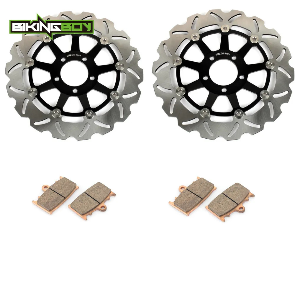 Front Brake Discs Disks Pads GPZ900R 95 96 98 ZXR 400 R 89 90 ZZ-R 400 600 KR-1S