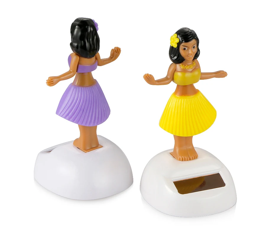 Car Ornament Dancing Hula Girl Swinging Bobble Toy Gifts Automobiles Decoration Auto Interior Home Decor Solar Girls Accessories (8)