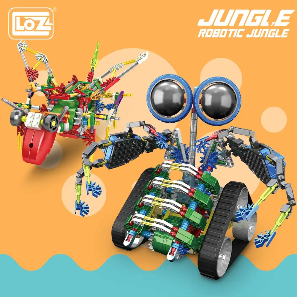 

LOZ ideas Motor Building Block Robotic Kangaroo Robot Jungle Action Model Toys DIY Educational Encyclopedia kids Gift Toy