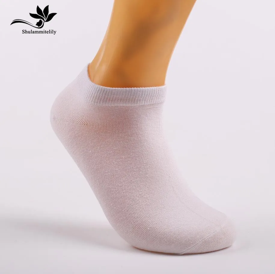 

spring summer men cotton ankle Socks for men's business casual solid colors short socks male sock slippers 5pairs/lot man sox