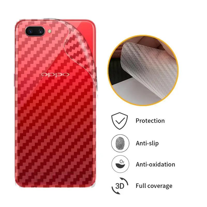 Для OPPO A3s A5 AX5 A7n A7 A5S A7X F9 Pro F9Pro 3D углеродное волокно защитная задняя пленка для