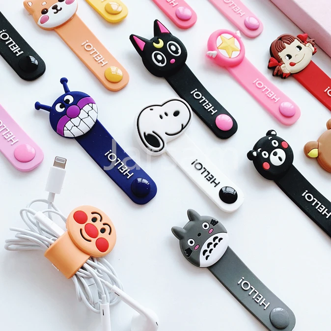 

Cartoon Cable Protector Data Line Cord Protector Protective Case Cable Winder Cover For iPhone USB Charging Cable For Samsung