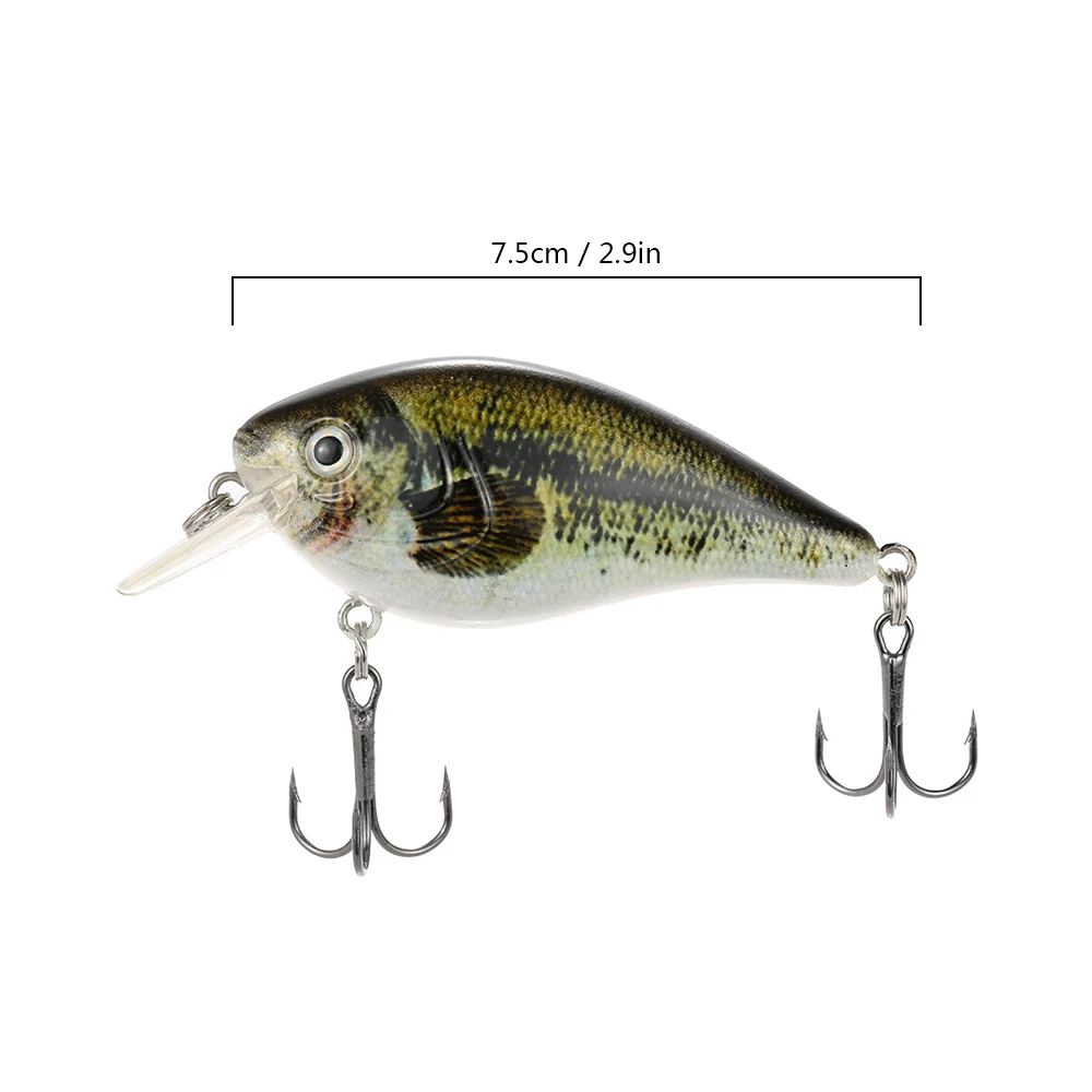 6 Цветов Воблер Рыбалки Приманку Океан Swimbait Crankbait Приманки 7.5 см 13 г Иска Искусственный Рыбы Приманка С Крючками Рыбалка снасти Pesca