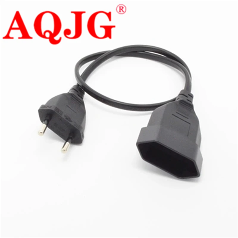 European EU 2 Prong power cord Male to Female Power Extension Cord