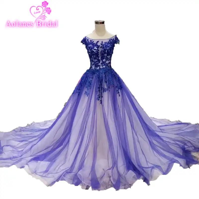 royal blue gown for engagement