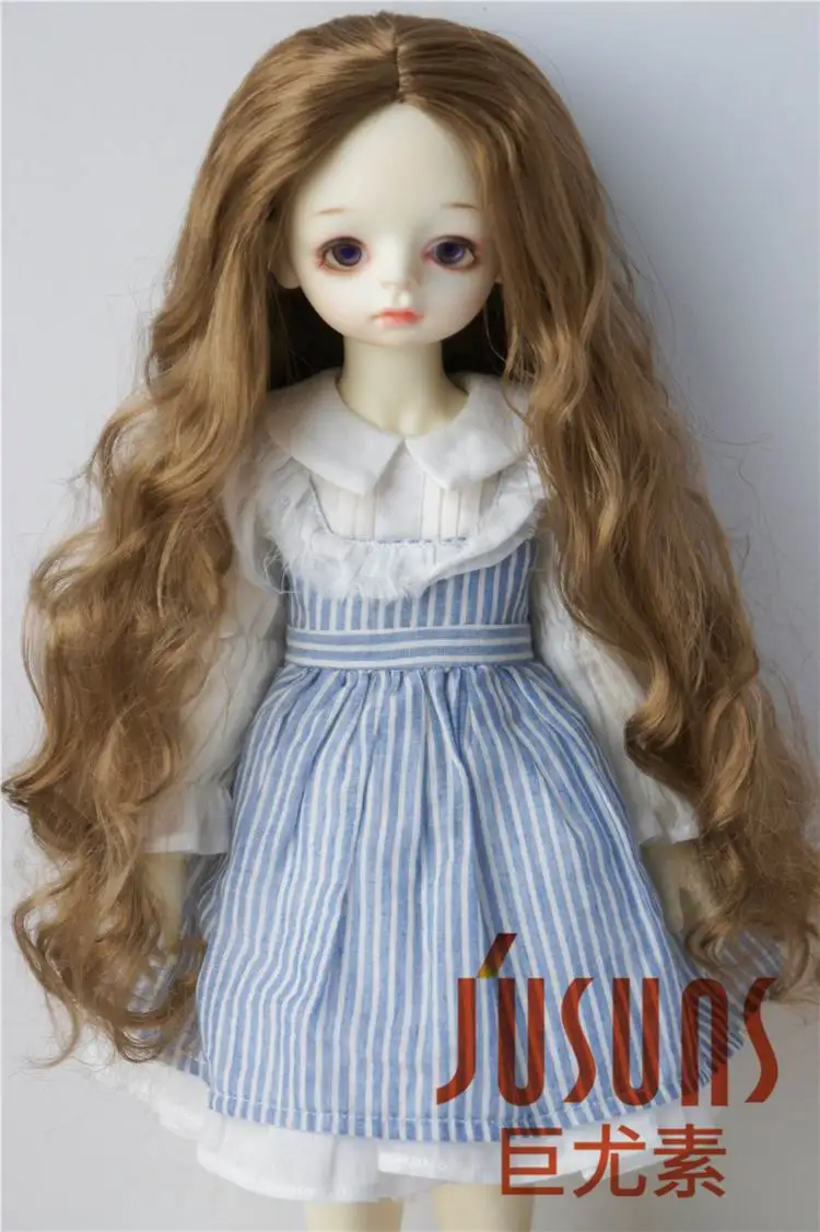 JD435 1/4 1/3 Pretty long BJD синтетический, мохеровый, для куклы парики в размере 7-8 дюймов 8-9 дюймов 9-10 дюймов и 11-12inh куклы аксессуары