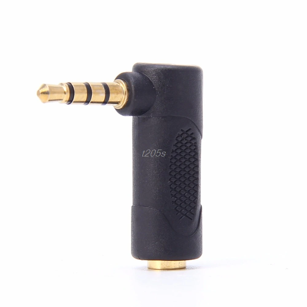 

1PC 3.5mm Jack Right Angle Male To Female Audio Stereo Headphone Plug Adapte Q01 Dropship