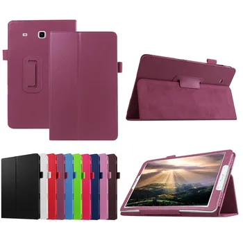 

For Samsung T560 Luxury Leather stand Case cover For Samsung Galaxy Tab E 9.6 T560 T561 Tablet+Screen Protector