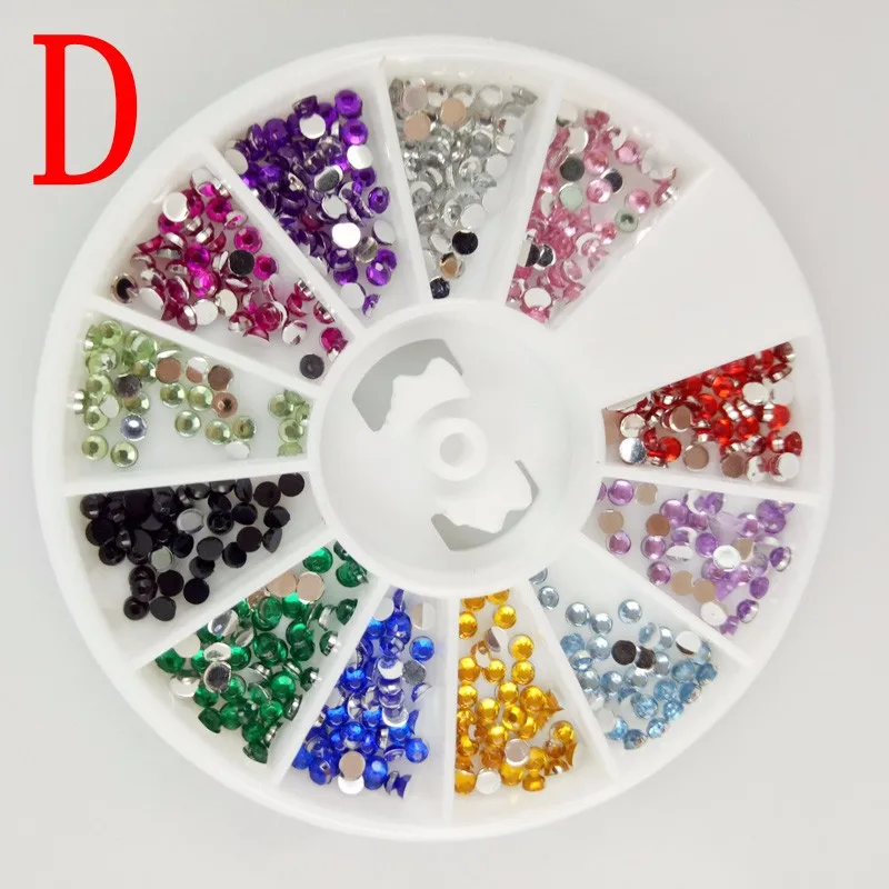 

wholesale 12 Colors Nail Art rhinestones Acrylic Nail Decoration 3mm For UV Gel Iphone and laptop DIY Free Shipping